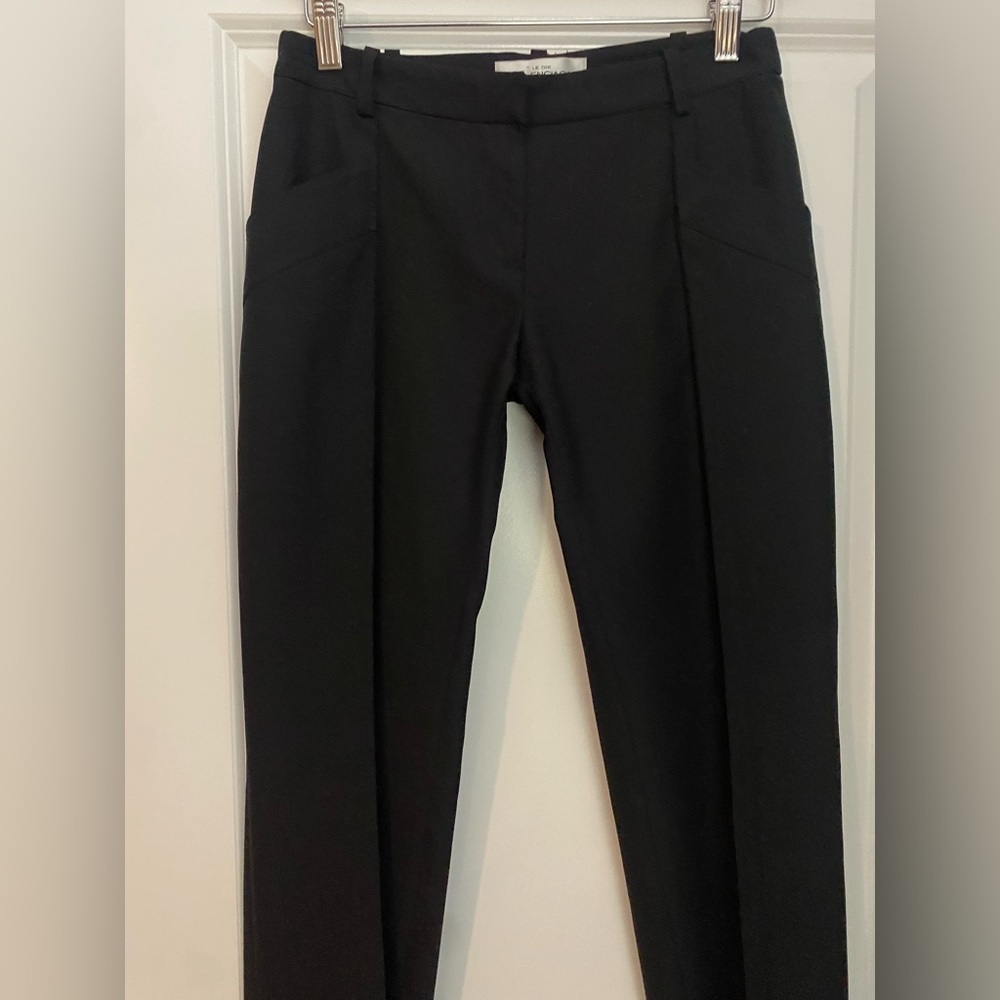 Le Dix Balenciaga Paris Straight Leg Trouser Pants in Black Size 38💕